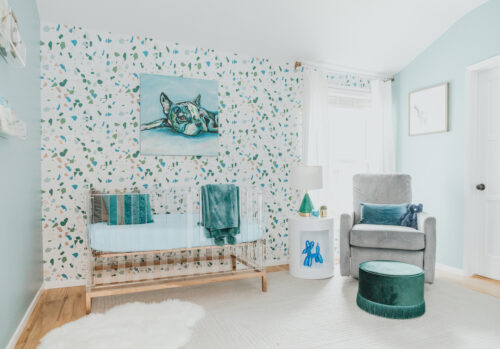 Modern Boy's Nursery Design with Acrylic Crib