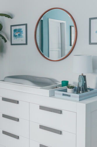 Modern Boy's Nursery Changing Table