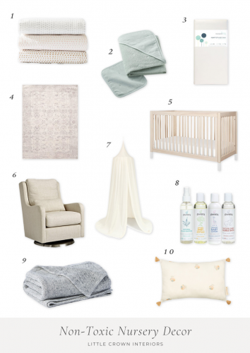 Non-toxic and organic nursery decor