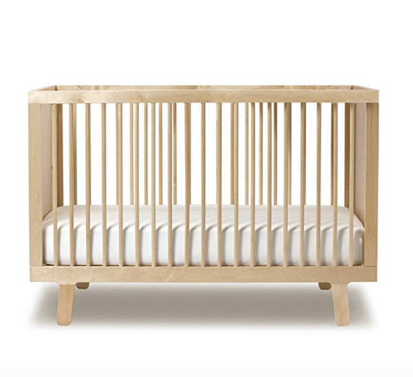 Modern Light Wood Crib