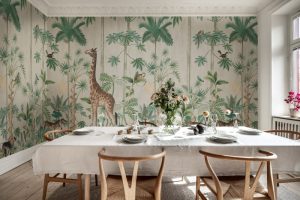 Giraffe Jungle Wall Mural