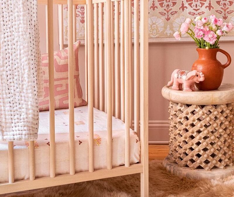 Bohemian Crib Sheets for a Globally Inspired Nursery