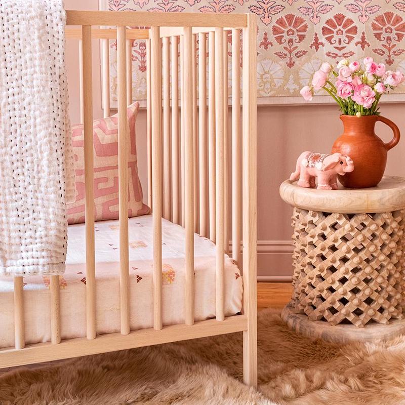Bohemian Crib Sheets for a Globally Inspired Nursery