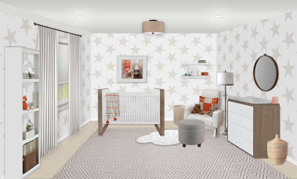 Neutral Nursery E-Design by Little Crown Interiors