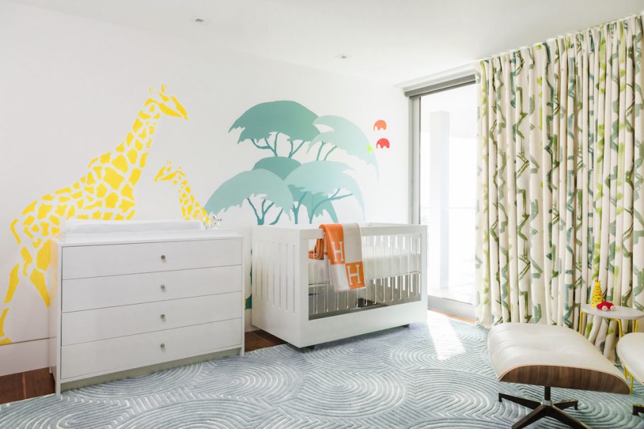 Modern safari nursery sales decor