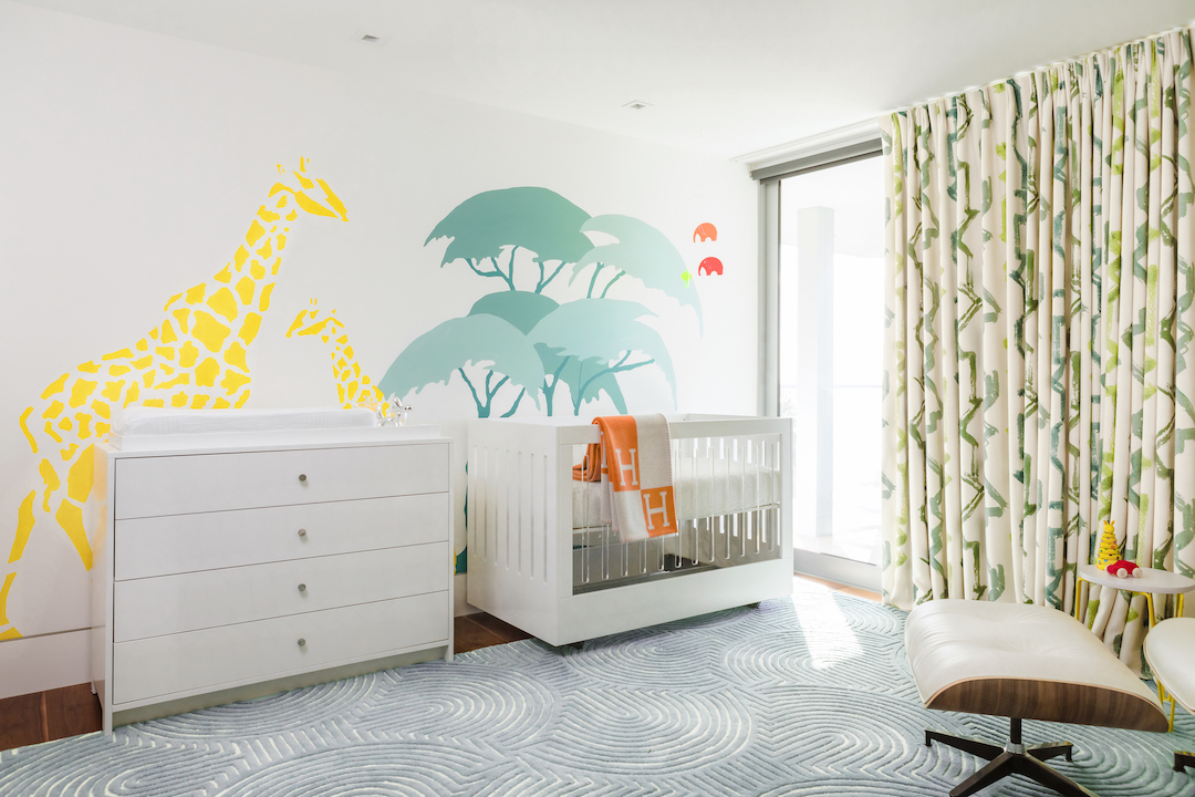 Colorful Safari Nursery Design by Little Crown Interiors