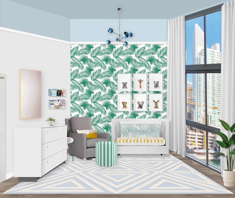 A Miami Inspired Palm Nursery E-Design Reveal