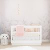 Pink floral vines wall mural