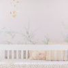 Pink floral vines wall mural