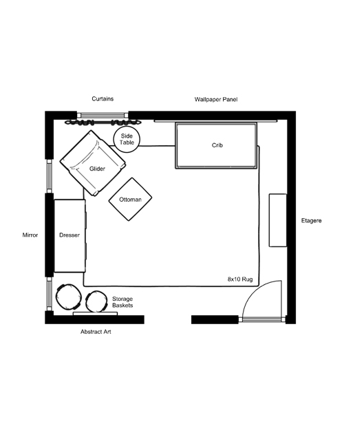 Nursery E-Design Floor Plan