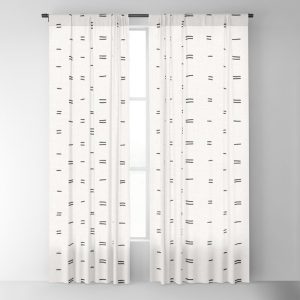 Black and White Blackout Curtains