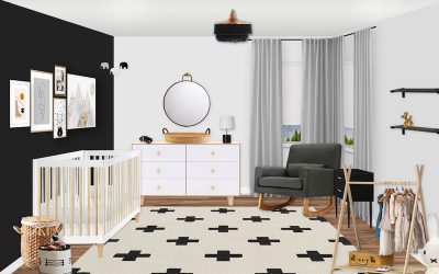 Sneak Peek: A Black and White Scandinavian Nursery