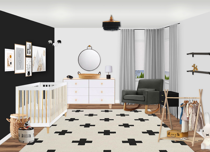 Sneak Peek: A Black and White Scandinavian Nursery