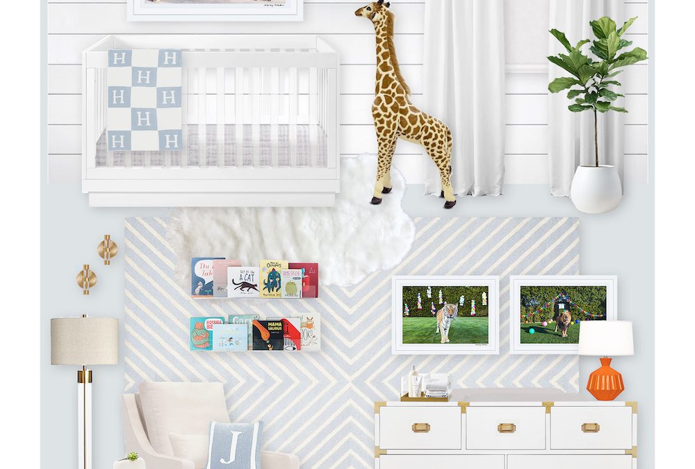 A White and Blue Nursery E-Design Reveal