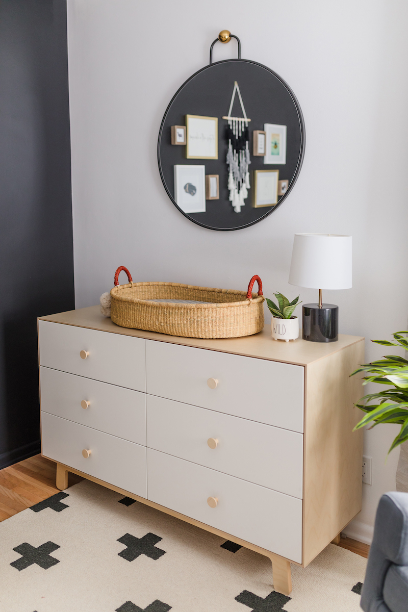 Black and White Nursery Design by Little Crown Interiors