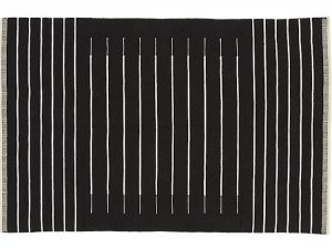 Black and White Stripe Rug