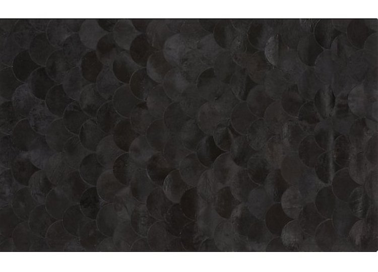 Scallop Black Hide Rug