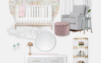 Design Board: A Colorful Mauve Girl’s Nursery