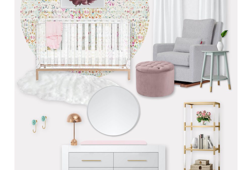 Design Board: A Colorful Mauve Girl’s Nursery