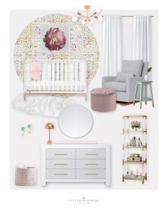 Mauve Girl's Nursery E-Design