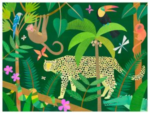 Leopard Jungle Wall Art by Oopsy Daisy