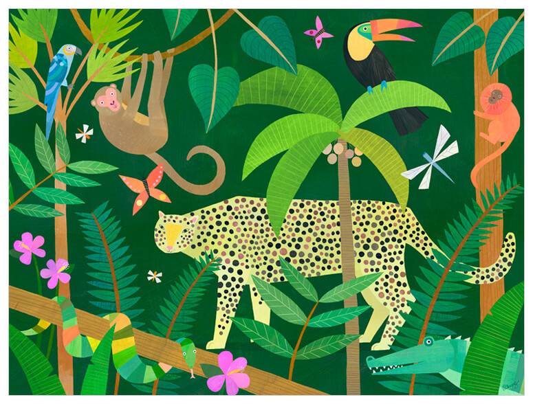 Leopard Jungle Wall Art by Oopsy Daisy