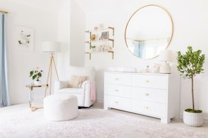 Floral Girl's Nursery by Little Crown Interiors