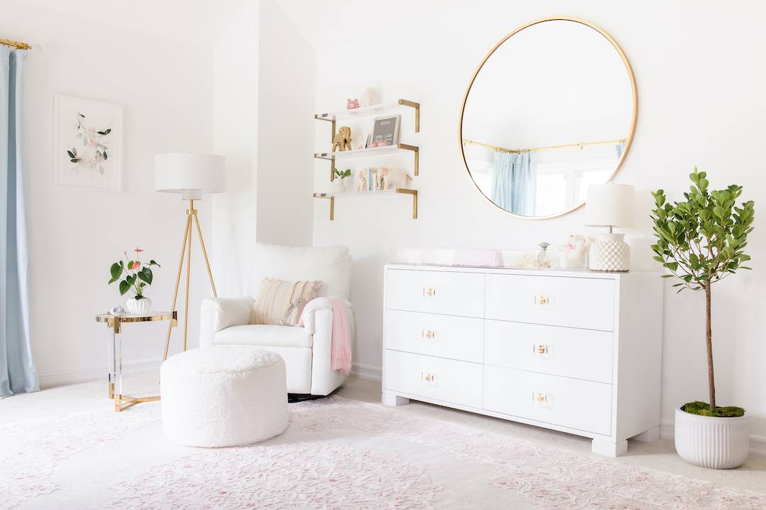 Floral Girl's Nursery by Little Crown Interiors