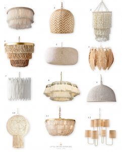 Neutral Chandeliers for the Nursery