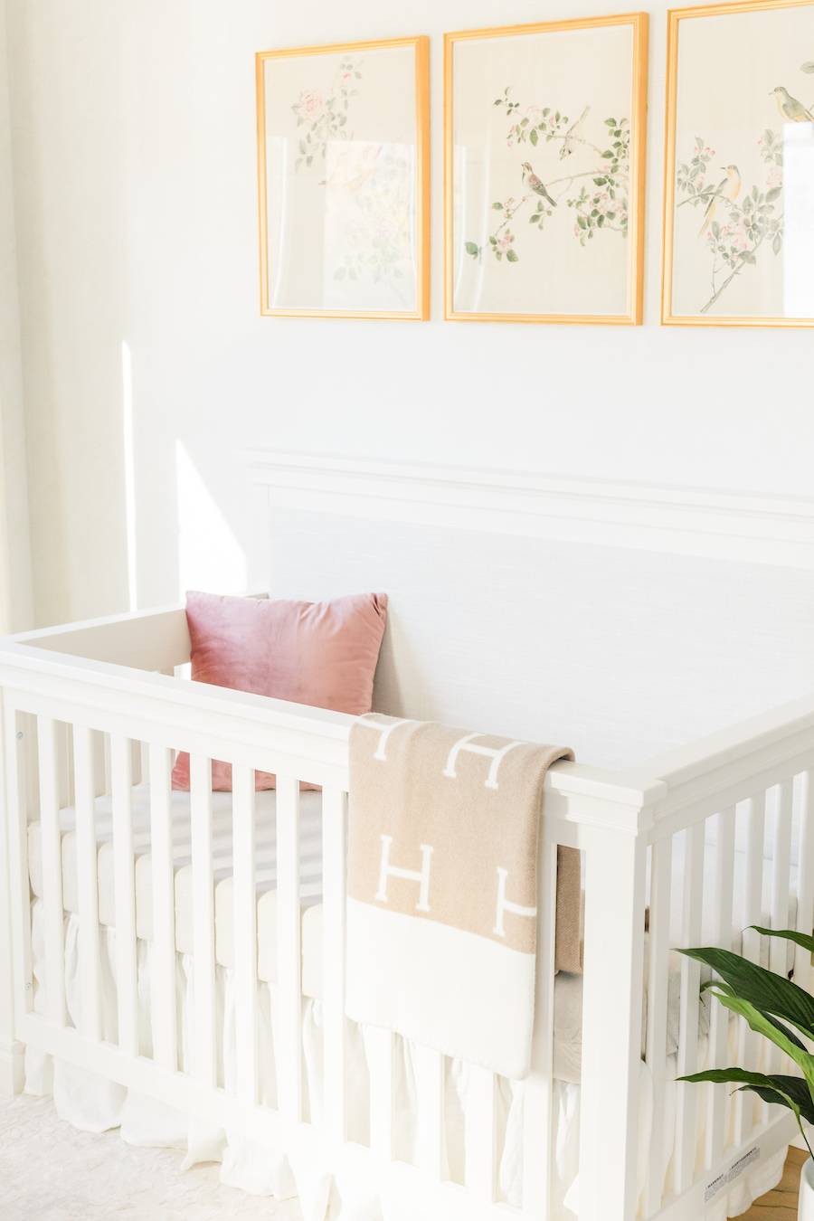 Girl's Neutral Nursery Design by Little Crown Interiors