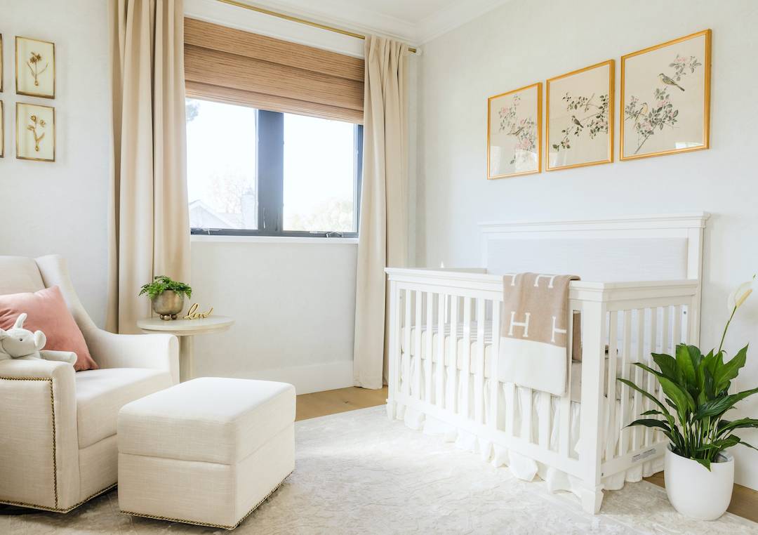 Girl's Neutral Nursery Design by Little Crown Interiors