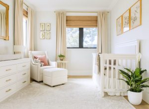 Girl's Neutral Nursery Design by Little Crown Interiors