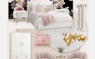 A Glamorous Floral Girl’s Room Virtual Design Reveal