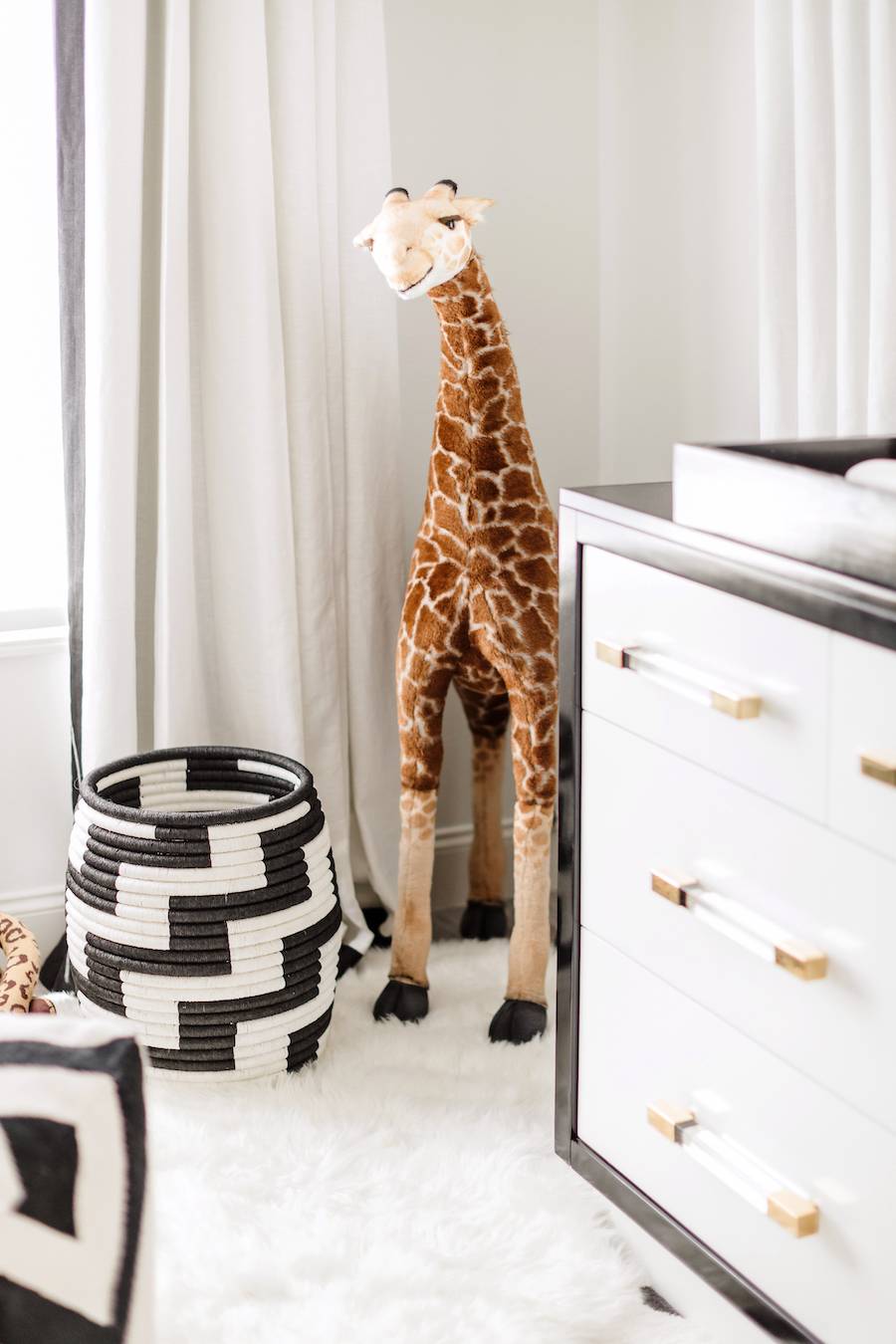 Black and White Nursery by Little Crown Interiors