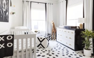 Design Reveal: Modern Black and White Nursery