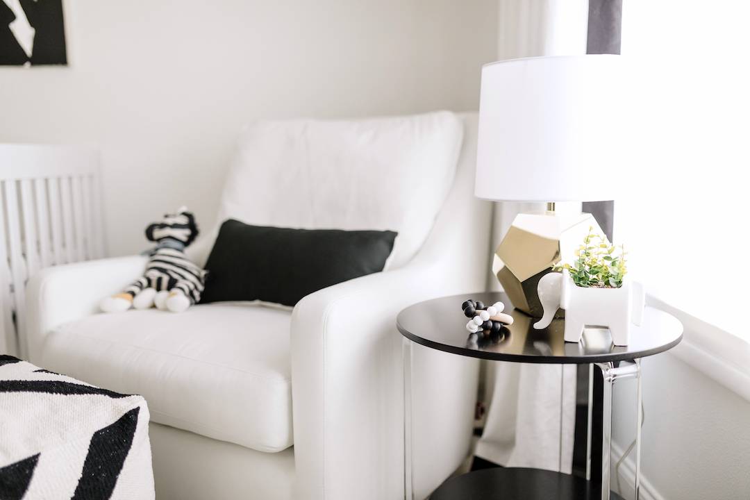 Black and White Nursery by Little Crown Interiors