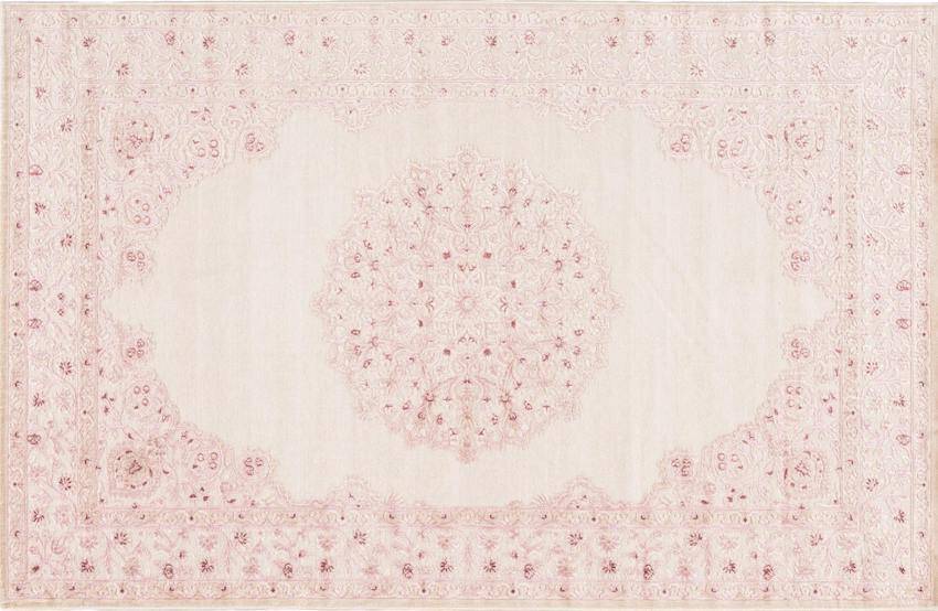 Blush pink rug for nursery