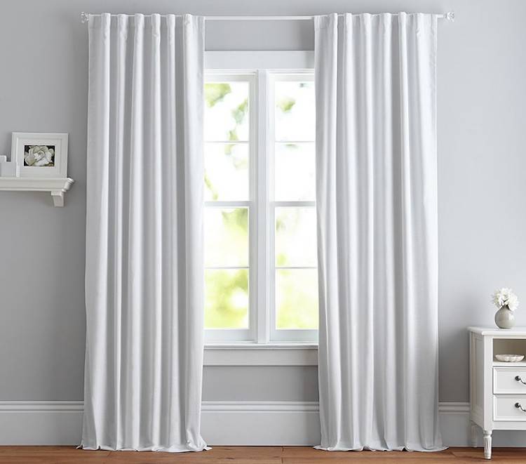 White Blackout Curtains for Nursery