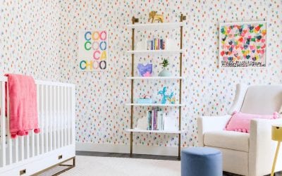 New Nursery Reveal With Some Seriously Colorful Wallpaper