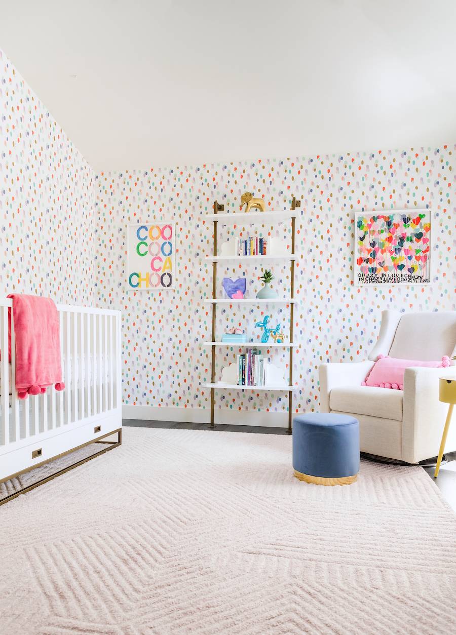 New Nursery Reveal With Some Seriously Colorful Wallpaper - Little ...
