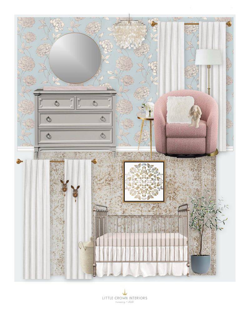 E-Design: Elegant Floral Nursery