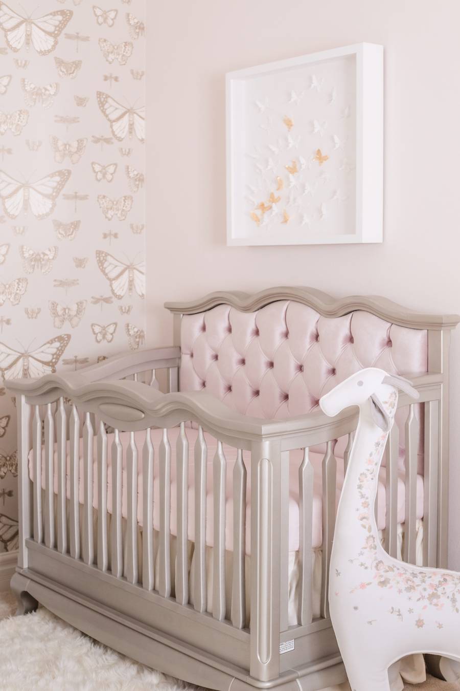 Traditional Butterfly Nursery for Twin Girls