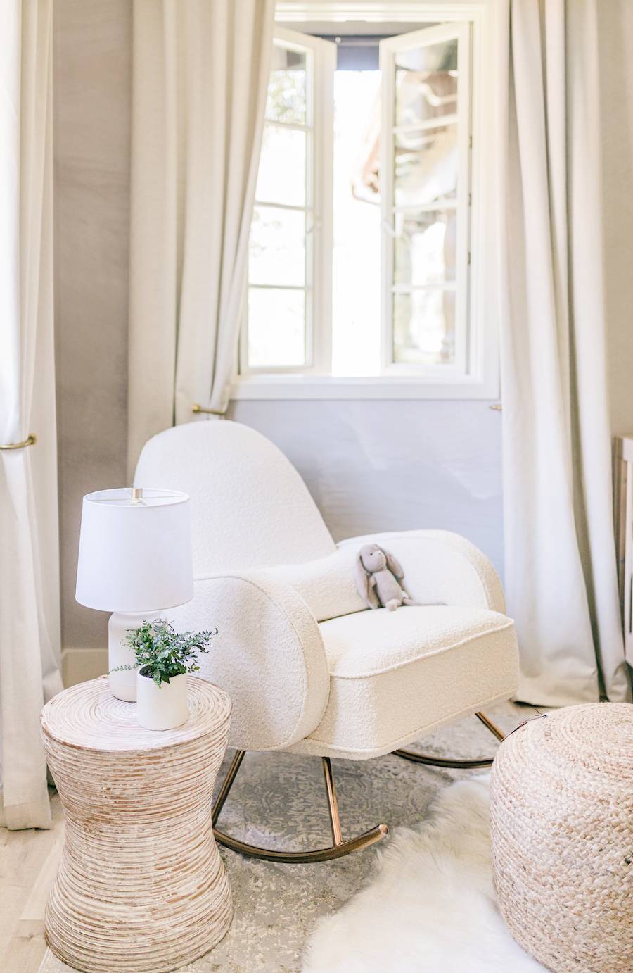 Natural & Neutral Nursery Rocking Chair