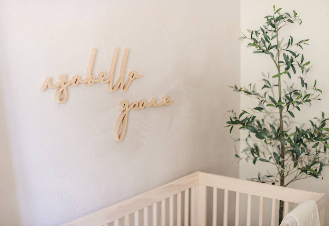 Natural & Neutral Nursery Wall Name