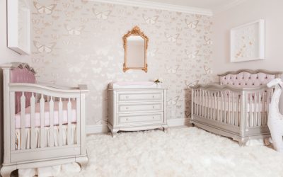Design Reveal: Traditional Butterfly Nursery for Twins