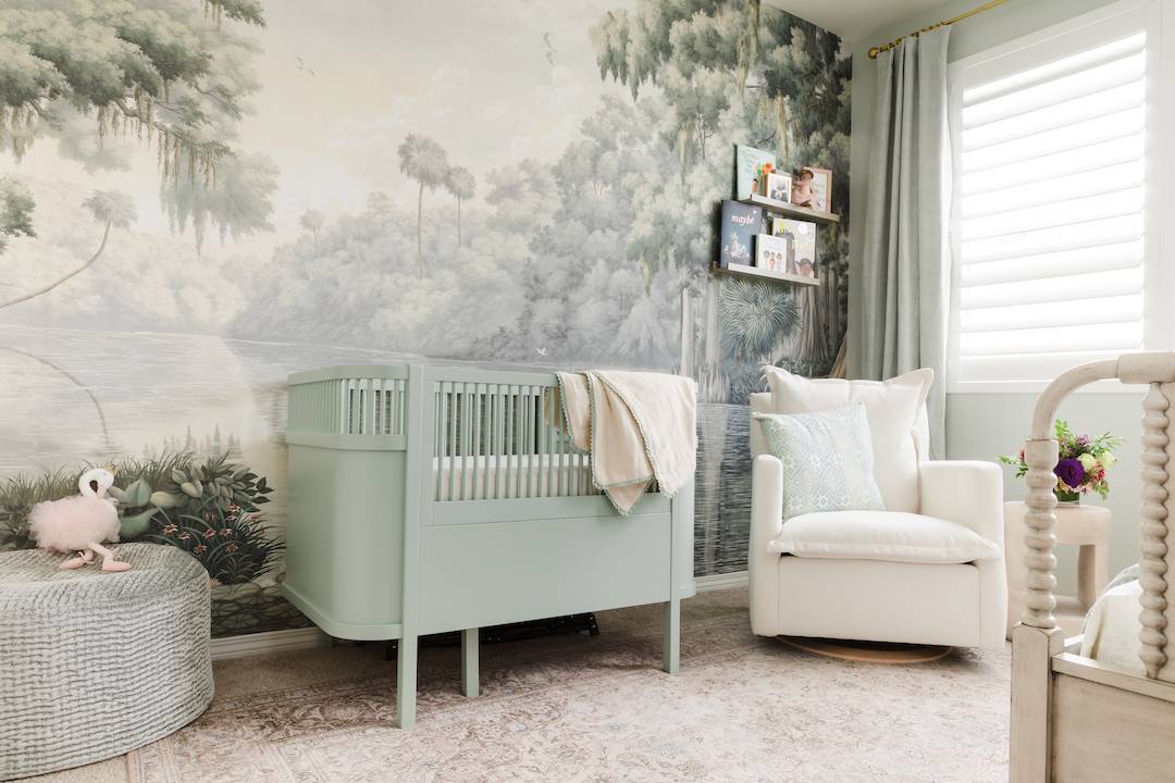 Southern Inspired Mint Green Nursery Design