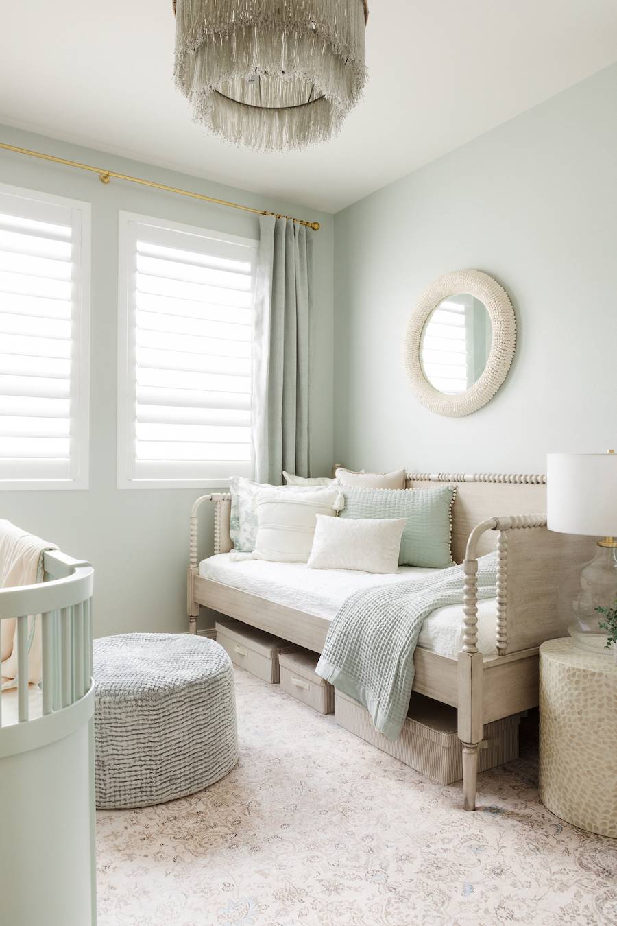 Southern Inspired Mint Green Nursery Design