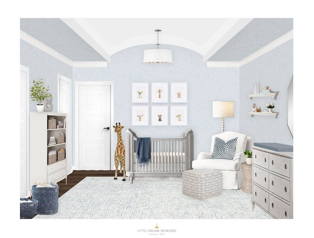 Light Blue Nursery E-Design