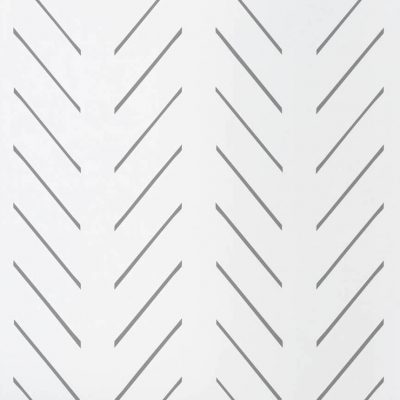 White and Grey Herringbone Wallpaper
