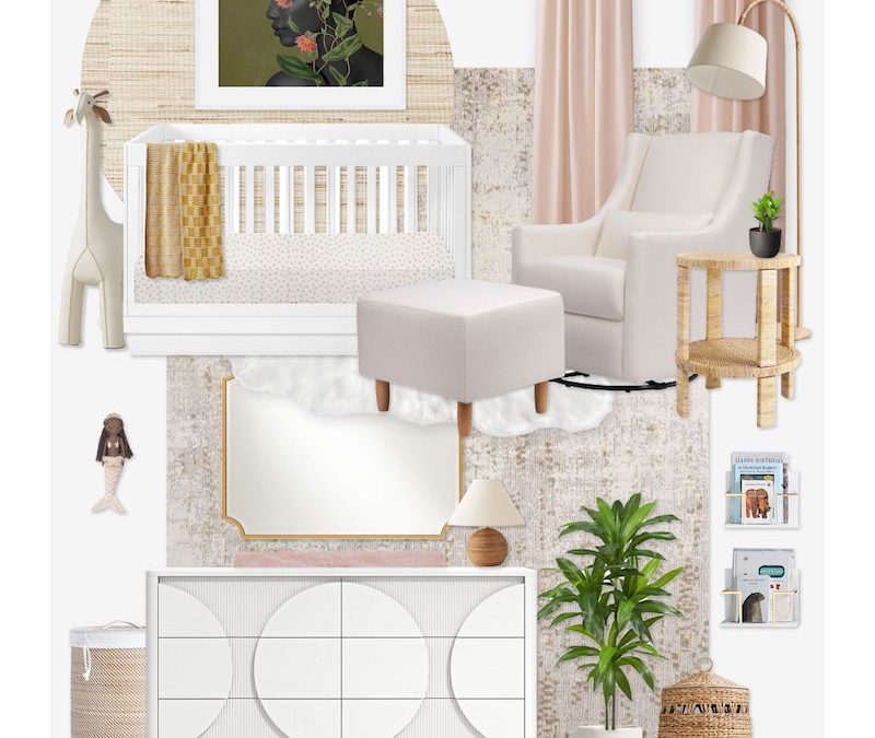 E-Design Reveal: A Sophisticated Nursery with Bold Art